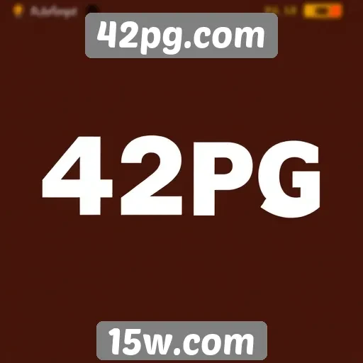 Interface do 42pg.com facilita navegação e acesso aos jogos